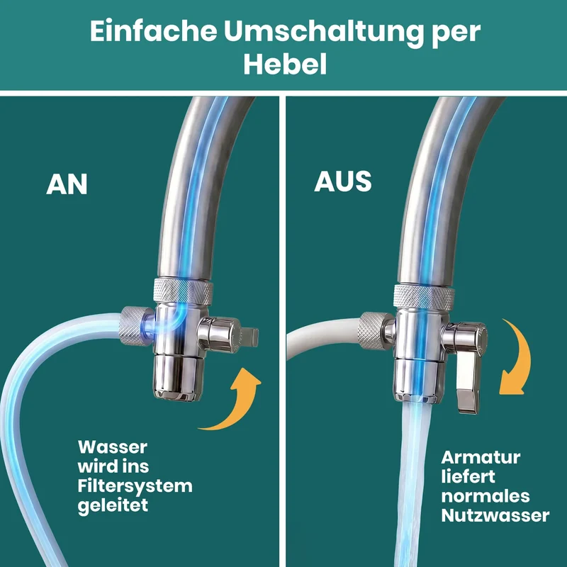 Alvito Auftisch Wasserfilter-System Inox A aus Edelstahl
