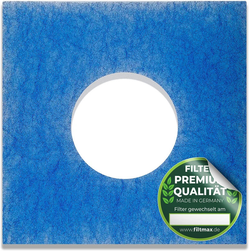 Filter für Limodor Limot LF/ELF Lüftungsgeräte - 226 x 226 mm, Ø 95 mm inkl. Kontrollsiegel-Aufkleber