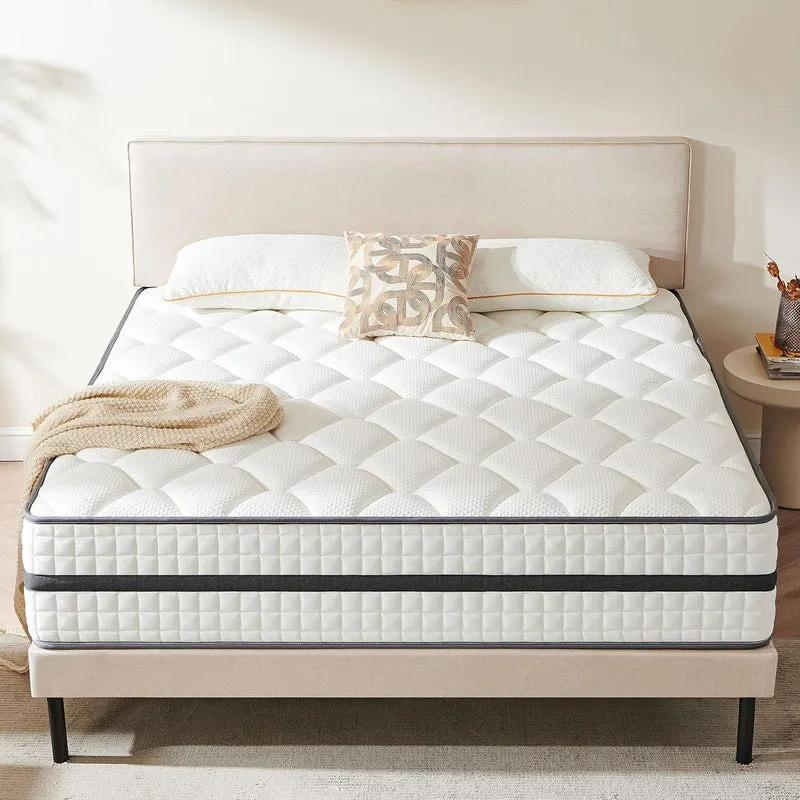 Twirest Matratze 140x200 cm H3 – 7-Zonen Taschenfederkernmatratze 20 cm mit Memory-Schaum, Mikrofaserbezug & ergonomischer Unterstützung