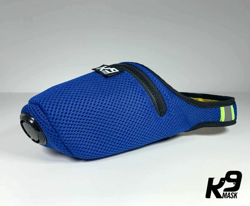 K9 Mask® für Hunde mit „Clean Breathe“-Luftfiltern - Blau