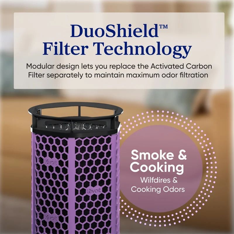 Levoit Eleva 500X Air Purifier Smoke & Cooking Carbon Filter