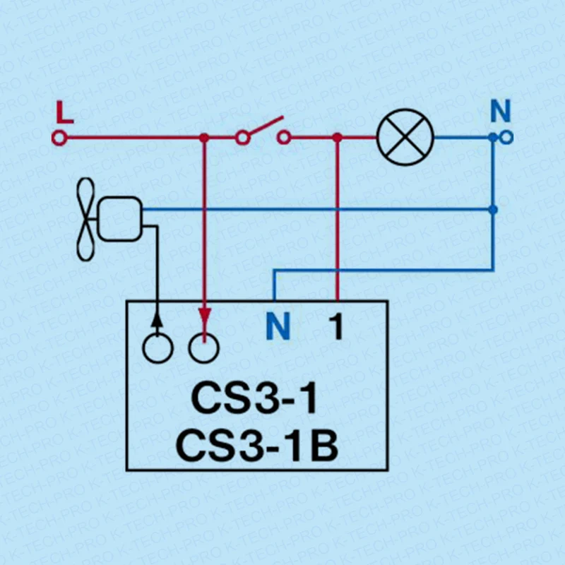 Elektro Bock Nachlaufrelais mit Einschaltverzögerung