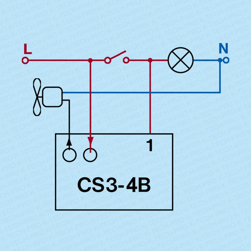 Elektro Bock Nachlaufrelais mit Einschaltverzögerung