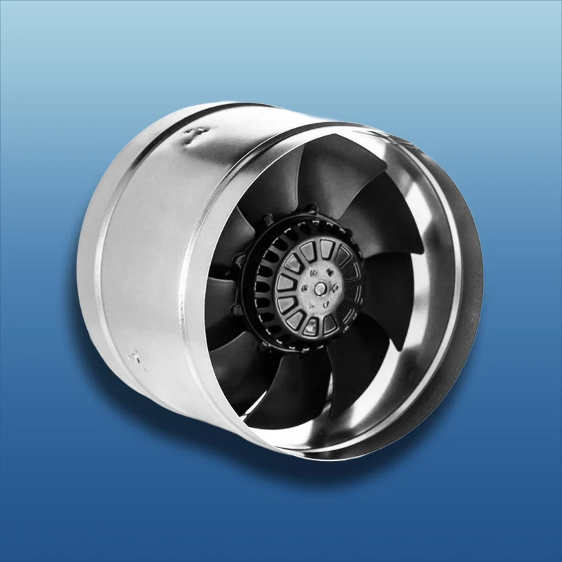 Warmluftbeständiger Rohrventilator KVBO Edelstahl