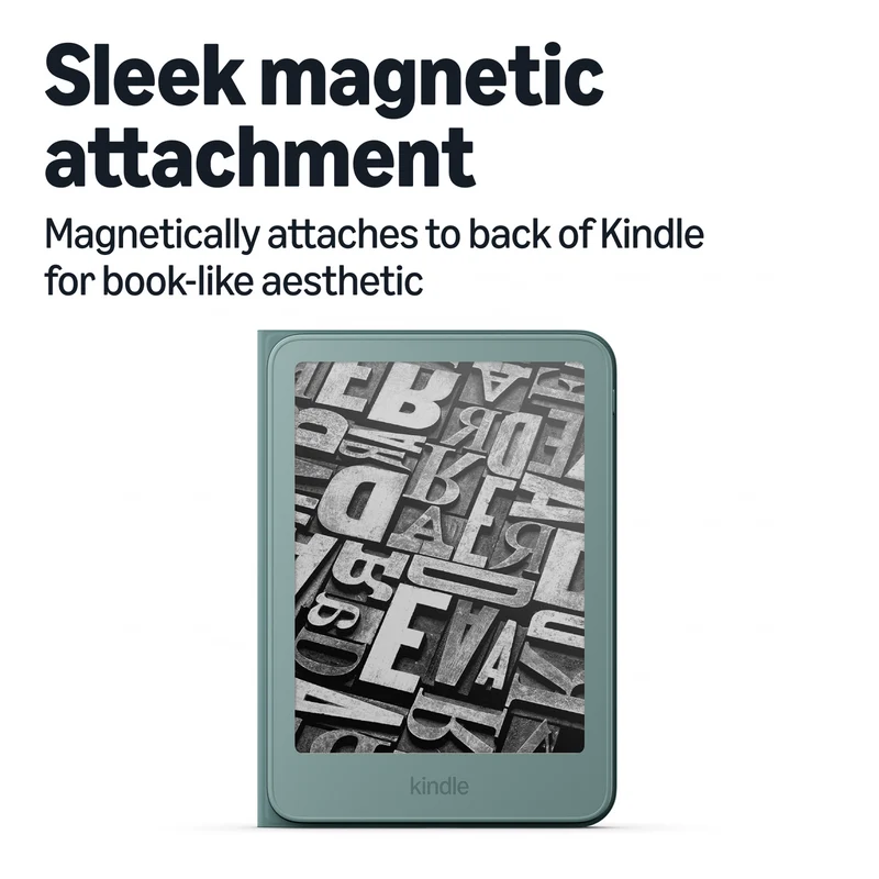 Kindle Aluminium Slim Cover - Seaglass Green (2026)