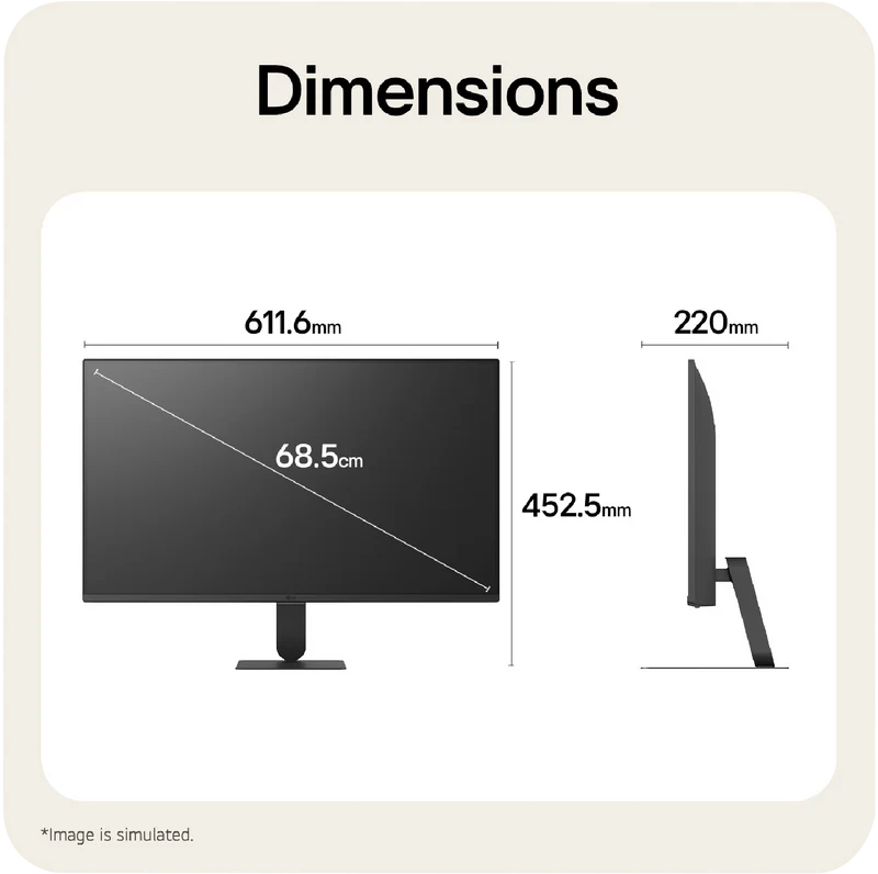 LG 27" Full HD IPS Smart Monitor with webOS