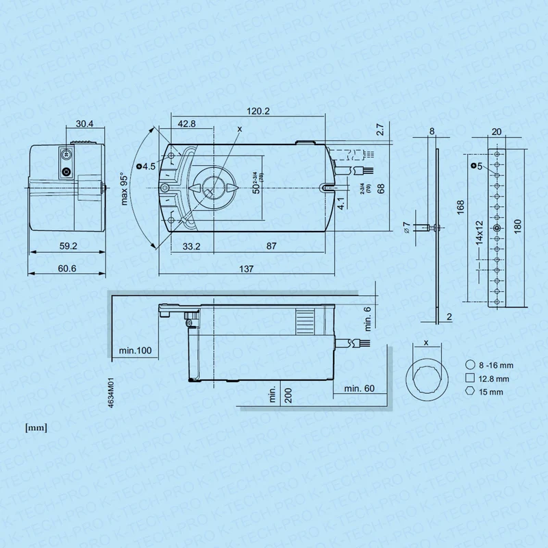 REGIN Klappenstellantrieb RDAS 5 Nm