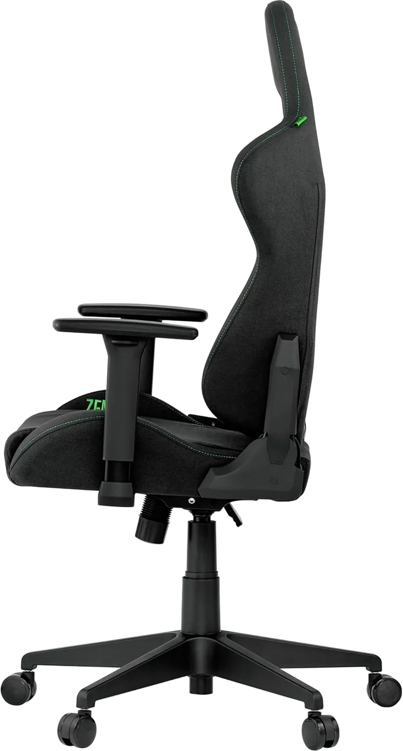 Razer TAROK Essentials X Gaming Stuhl Stoff Schwarz, ergonomischer Gaming Chair mit Armlehnen & Kopfstütze
