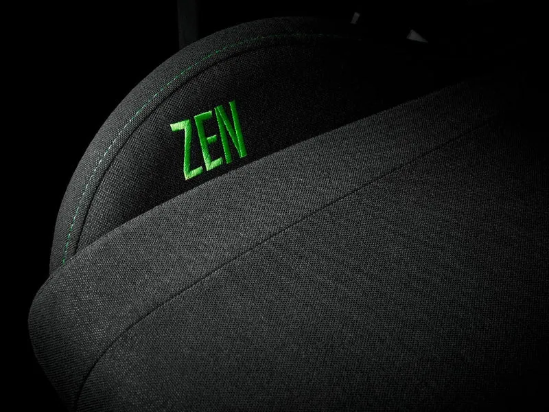 Razer TAROK Essentials X Gaming Stuhl Stoff Schwarz, ergonomischer Gaming Chair mit Armlehnen & Kopfstütze
