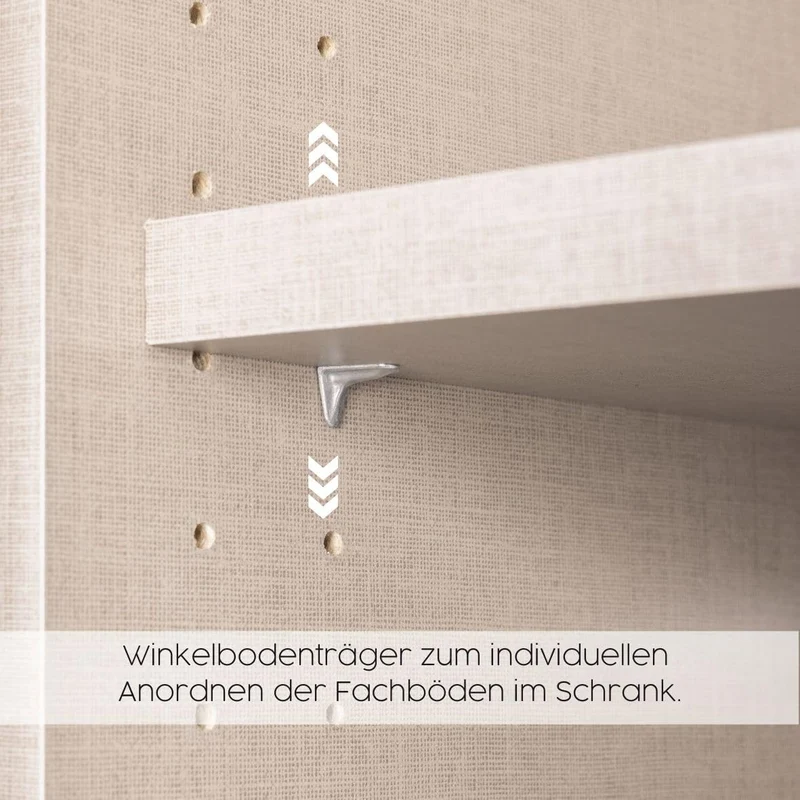 Rauch Möbel Celle Kleiderschrank Weiß Hochglanz, 3-türiger Drehtürenschrank mit 6 Schubladen, Kleiderschrank für Schlafzimmer