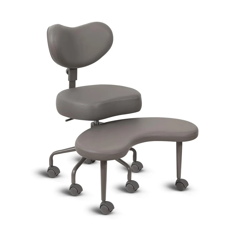 Pipersong Criss Cross Bürostuhl Ergonomisch mit Fußstütze & Rollen, Schreibtischstuhl mit verstellbaren Armlehnen