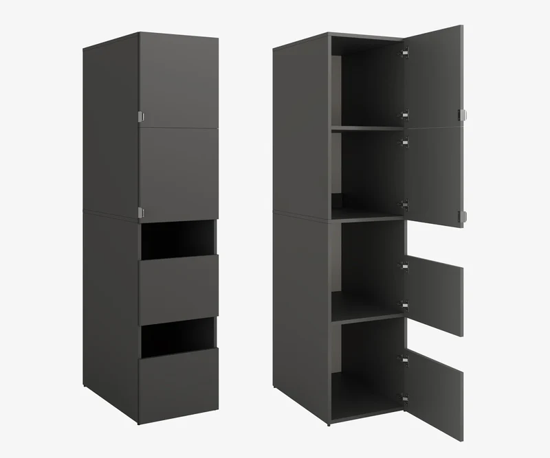 PLATAN ROOM Hochschrank Badschrank Waschmaschine Trockner Schrank Waschmaschinenschrank für Waschmaschine & Wäschetrockner Überbauschrank 187 x 65 x 66 cm Badregal (Weiß, 66 cm breit)