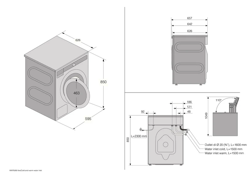 ASKO 9.5kg Style+ Front Load Washer
