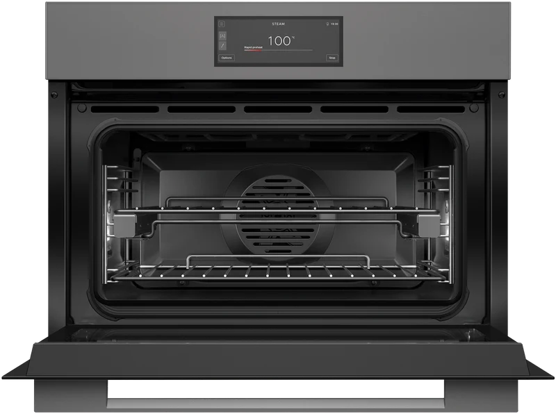 Fisher & Paykel 60cm Series 11 Minimal Compact Combi-Steam Oven, Grey Glass