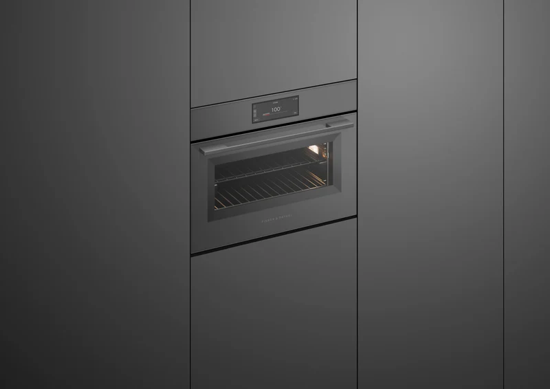 Fisher & Paykel 60cm Series 11 Minimal Compact Combi-Steam Oven, Grey Glass
