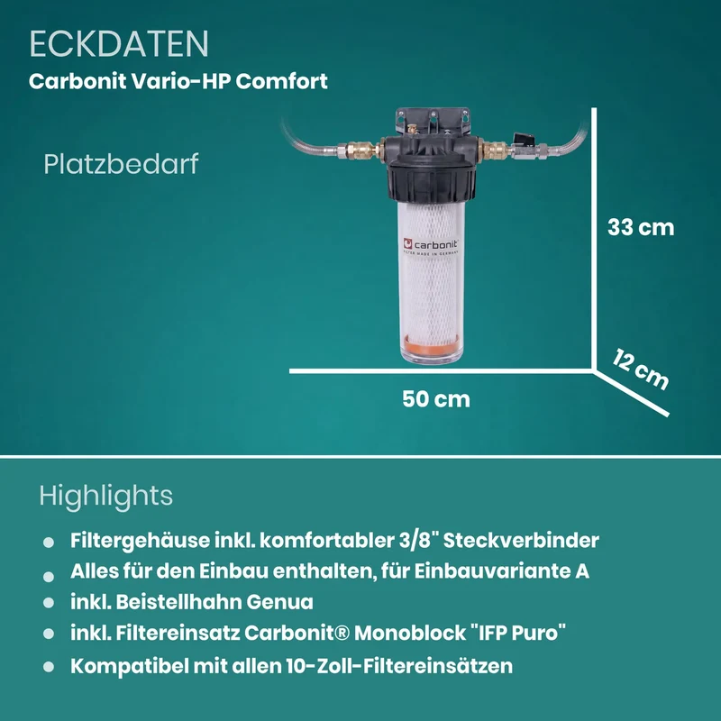Carbonit Vario Comfort Untertisch Wasserfilter