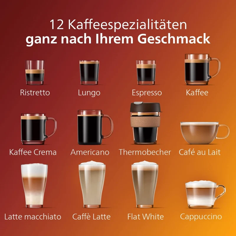 PHILIPS Kaffeevollautomat LatteGo 5400 Serie, Chrom, 12 Spezialitäten