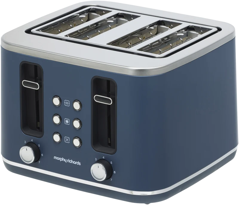 Morphy Richards Array Kettle And 4 SliceToaster Breakfast Pack Pacific Spirit Blue