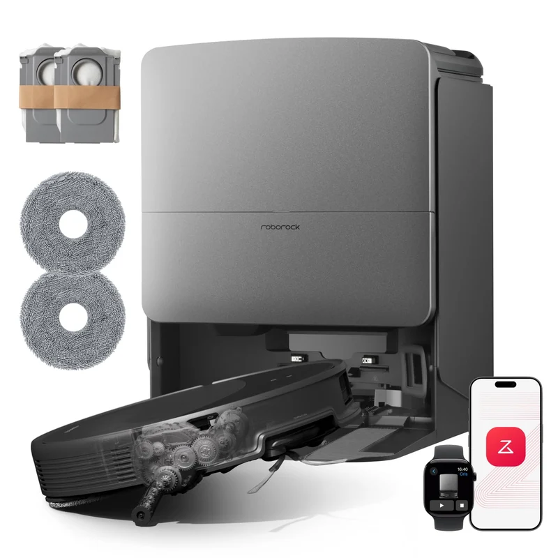 roborock Saros 20 Saugroboter mit Wischfunktion&angebbarem Wischmopp