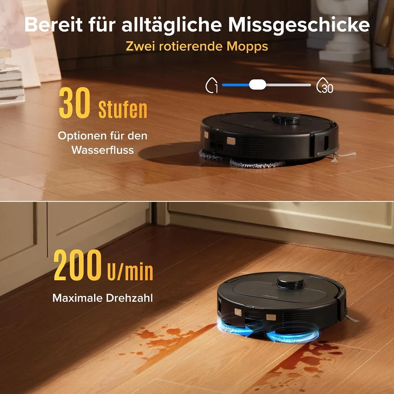 roborock Qrevo S Pro Saugroboter mit Wischfunktion, 18.500 Pa Saugkraft