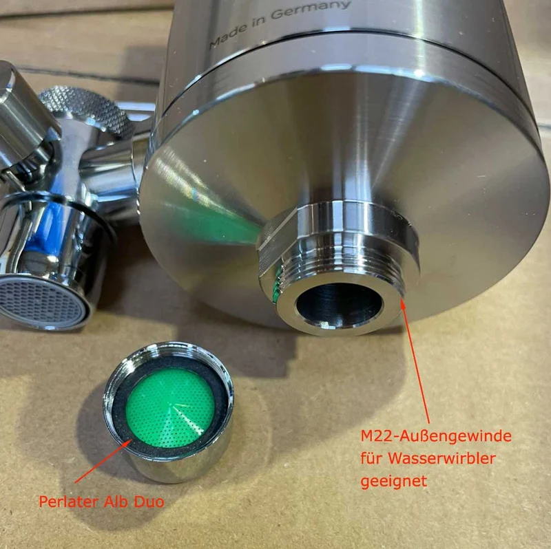 Alb Duo Wasserhahnfilter (schwarz)