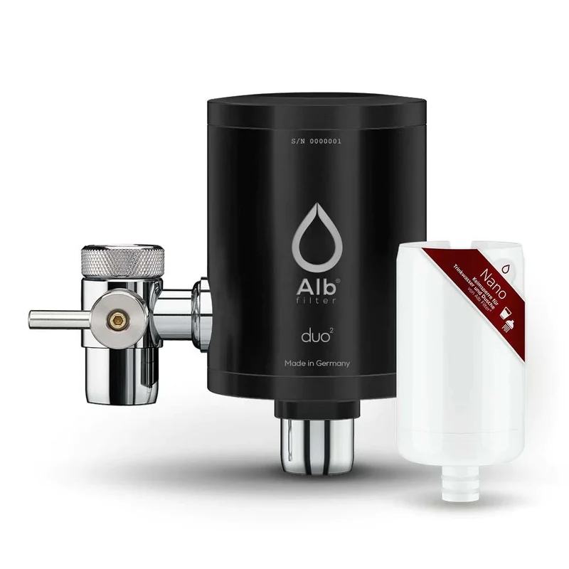 Alb Duo Wasserhahnfilter (schwarz)