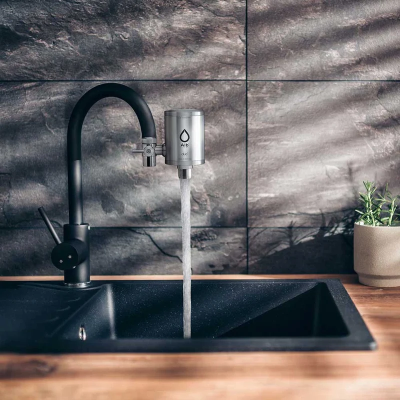 Alb Duo Wasserhahnfilter Edelstahl
