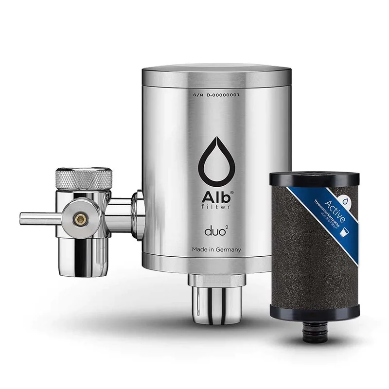 Alb Duo Wasserhahnfilter Edelstahl