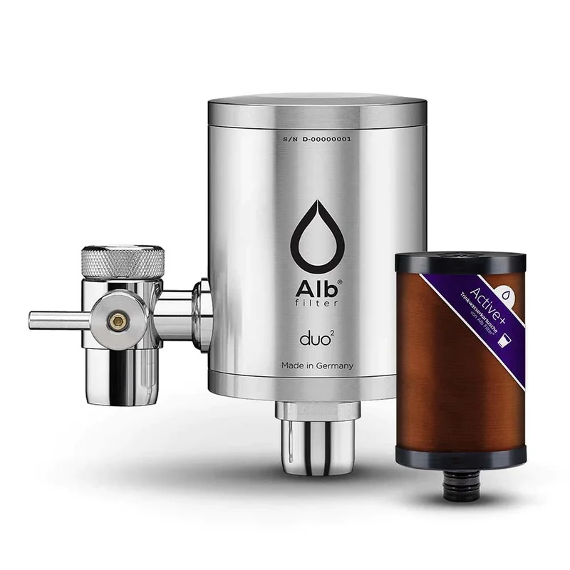 Alb Duo Wasserhahnfilter Edelstahl