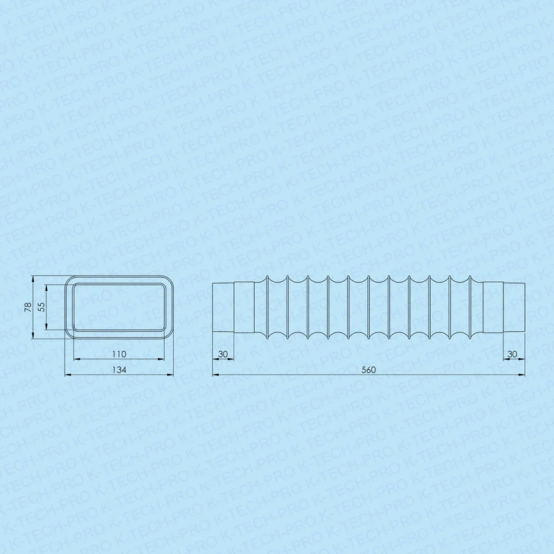 flexibler Flachkanalverbinder