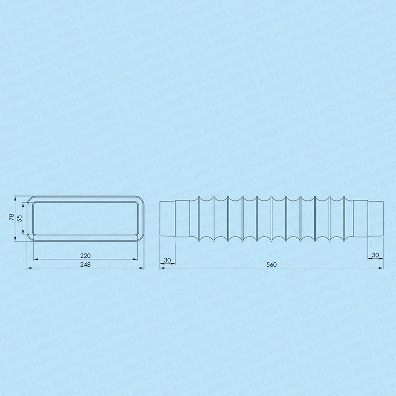 flexibler Flachkanalverbinder