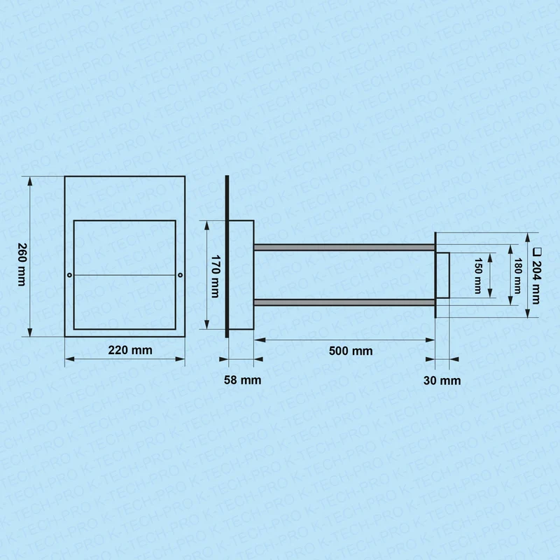 Abluft-Mauerkasten Exclusiv Sigma