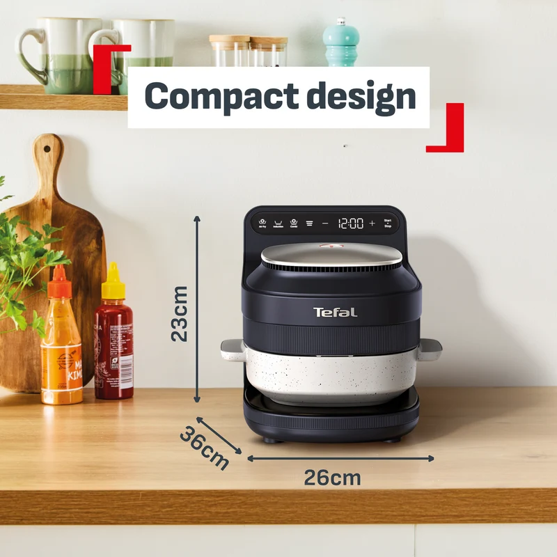 Tefal YumMeal Multicooker Air Fryer Black Knight