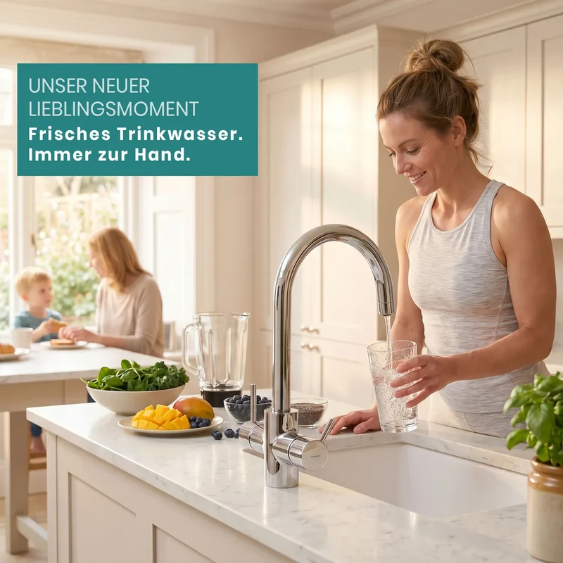 Carbonit Untertisch Wasserfilter VARIO Inox VA aus Edelstahl