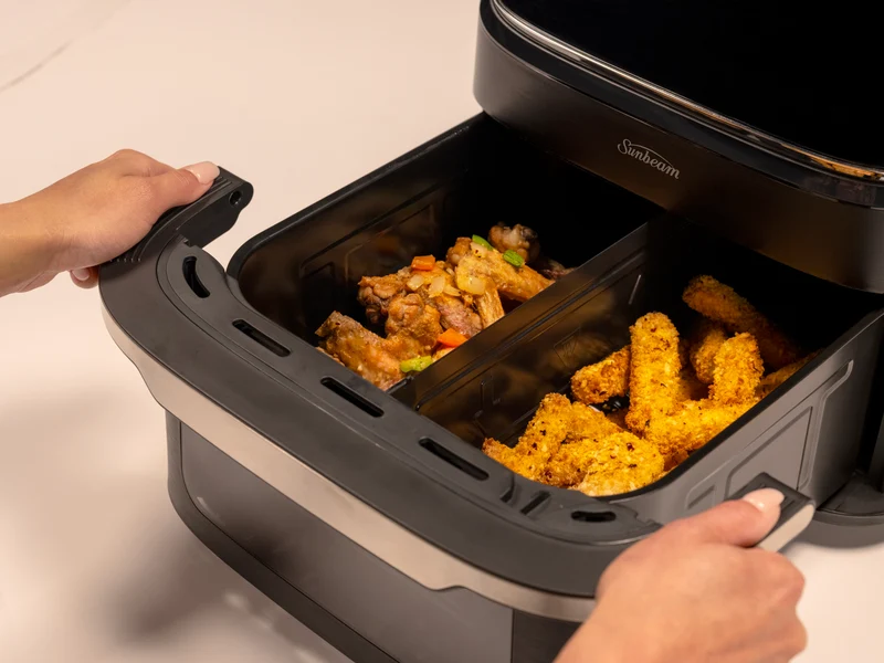 Sunbeam 10 Litre Alinea Wide Ceramic Air Fryer Black