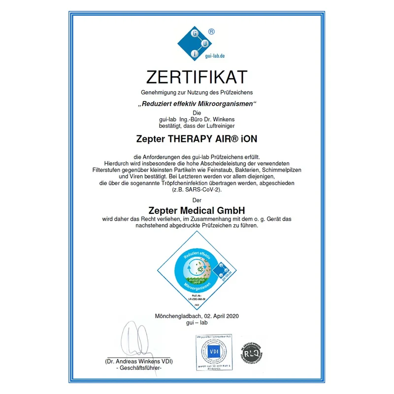 Zepter Therapy Air iON Luftreiniger