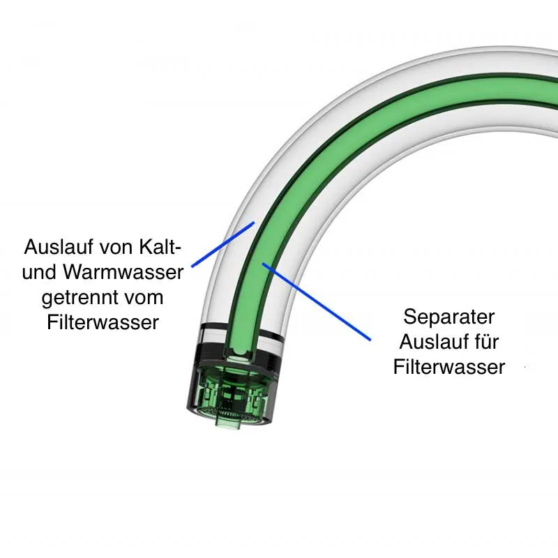 3-Wege-Armatur Furore Edelstahl glänzend