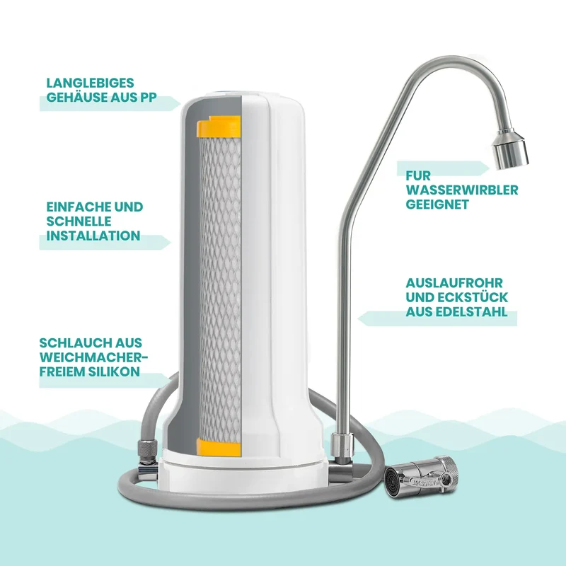 Vitalhelden Auftisch Wasserfilter-System