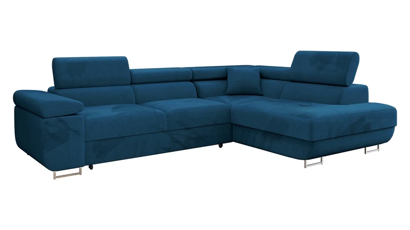 Mirjan24 Torezio Ecksofa mit Schlaffunktion & Bettkasten – L-Form Wohnlandschaft mit verstellbaren Kopfstützen, Schlafsofa für Wohnzimmer