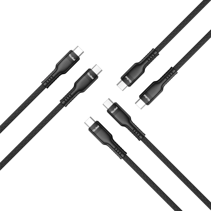 Bundle 3x USB-C / USB-C Kabel | 100 W | 1,2 m
