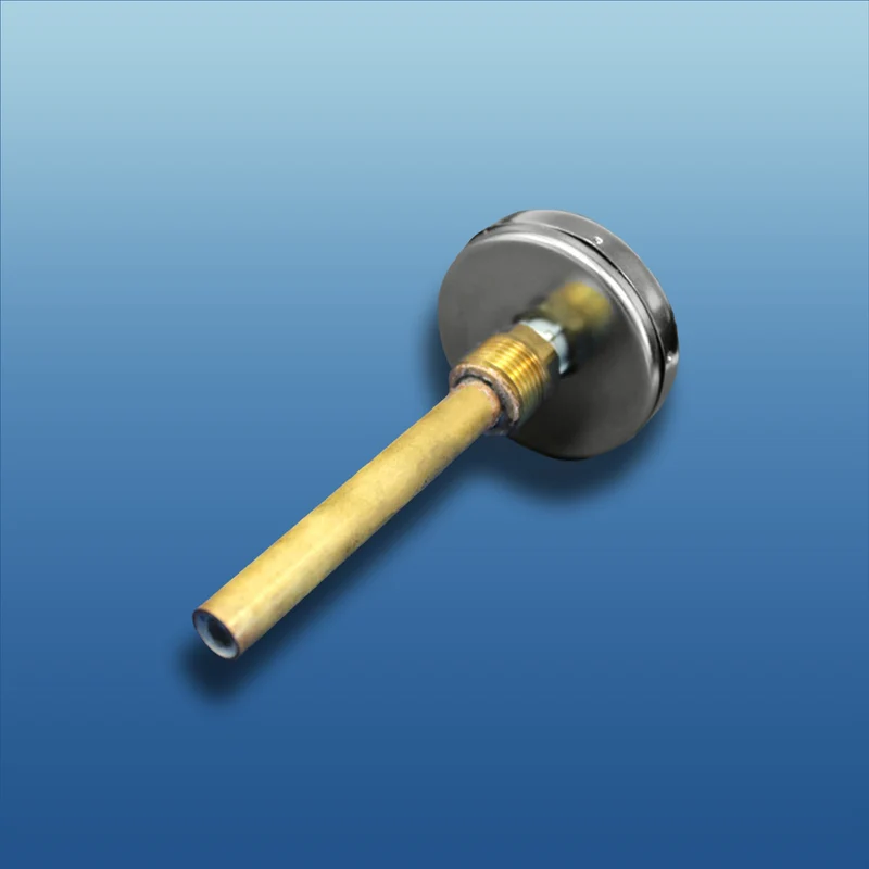 Bimetall-Einschraubthermometer mit Tauchhülse G1/2" Messing