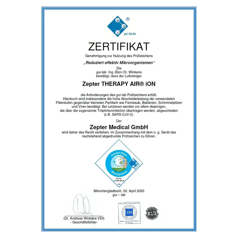 Zepter Therapy Air iON Luftreiniger