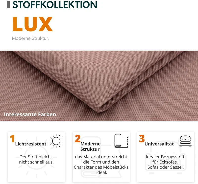 Mirjan24 Torezio Bis Ecksofa U-Form mit Schlaffunktion & Bettkasten, Wohnlandschaft mit verstellbaren Kopfstützen