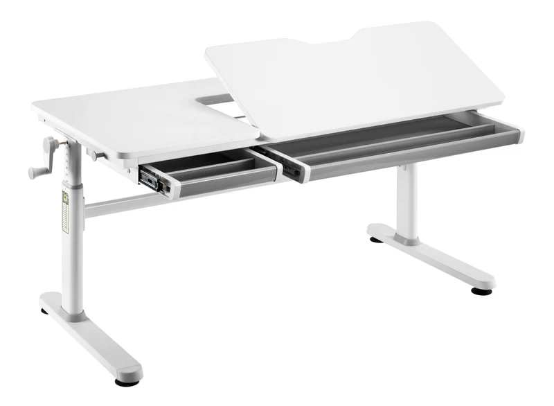 HOKO Kinderschreibtisch höhenverstellbar für Kinder ab 6 Jahren, 120x60 cm