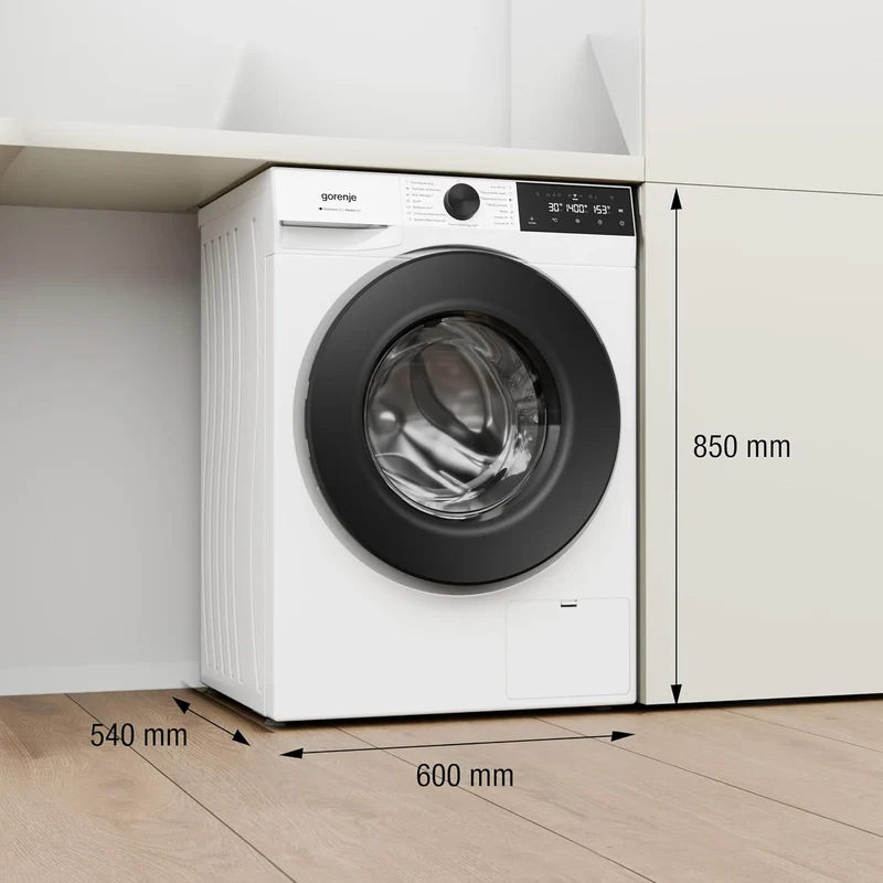 Gorenje WGAM474A Waschmaschine mit Dampffunktion /7 KG /1400 U-Min/ConnectLife /15 Programme/UltraClean/EasyDosing/SteamTech/Inverter PowerDrive /20% besser als Energieeffizienzklasse A/Weiß