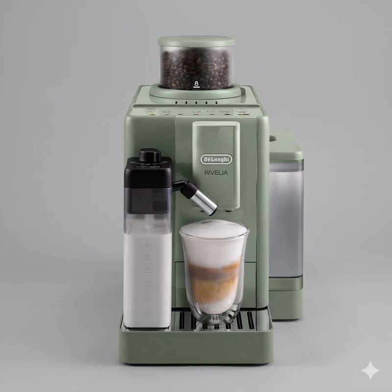DeLonghi Rivelia Start Fully Automatic Coffee Machine Jade Green