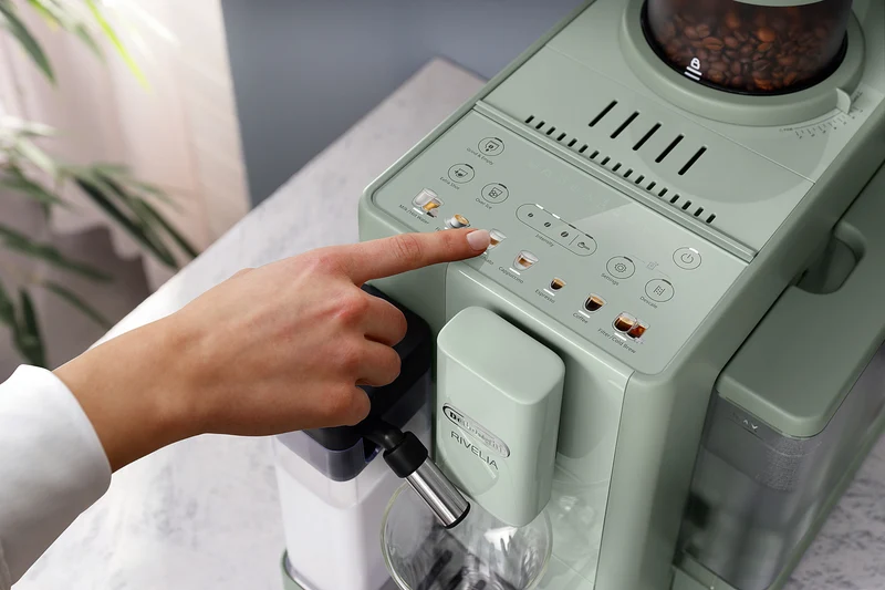 DeLonghi Rivelia Start Fully Automatic Coffee Machine Jade Green
