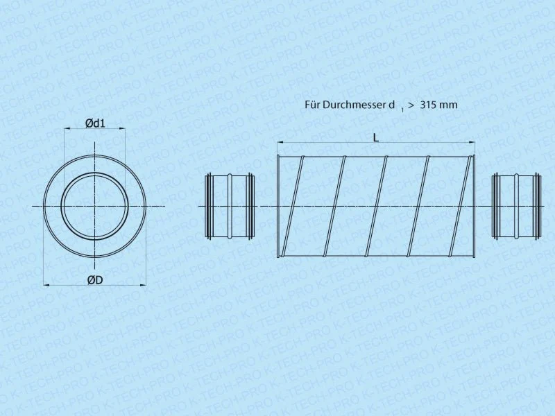 Schalldämpfer Iso 50