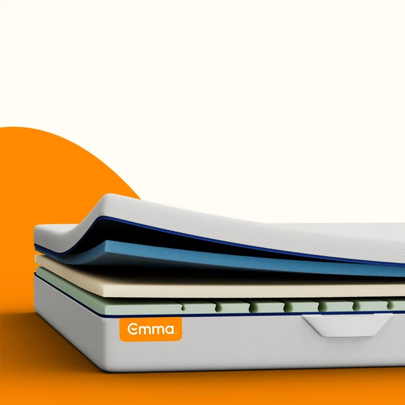 Emma One+ Matratze H2/H3, 3-Zonen Memory-Foam-Matratze mit atmungsaktivem Bezug, ergonomischer Schlafkomfort
