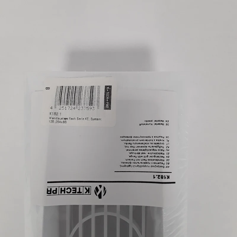 Wandauslass flach 204x60 mm